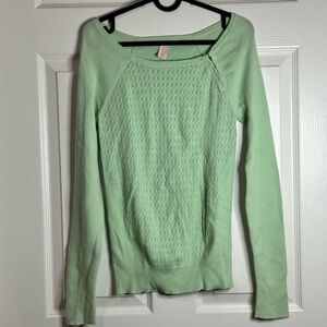 Victoria's Secret Long Sleeve Sweater Medium Light Green